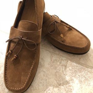 Genuine GUCCI suede tassel loafers